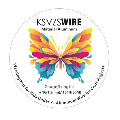 16 Gauge Aluminum Wire 164 Feet KSVZS Bendable Metal Wire - Image 2