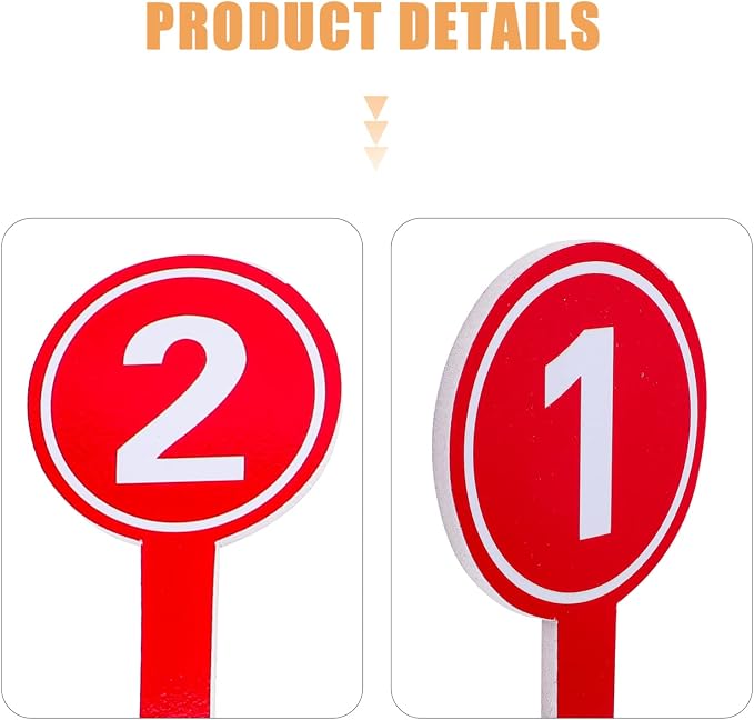 10pcs Handheld Score Paddles Foam Number Scoreboards 1-10 Voting Scoreboards - Image 6