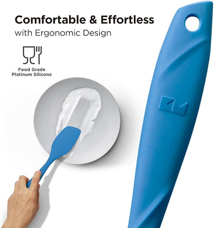Kitchen Mama WaltzGrip Platinum Silicone Scraping Spatula: Heat Resistant - Image 3