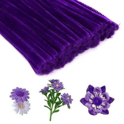 100 Pieces Pipe Cleaners Chenille Stem, Pastel Candy Color Pipe Cleaners Set - Image 2