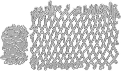 Metal Irregular Fishing Net Cutting Dies, Summer Fish Die Cuts Embossing - Image 3