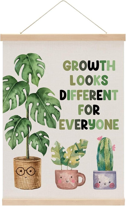 Inspirational Poster Hanger, Therapy Office Decor Growth Mindset Wall Decor by Unknown