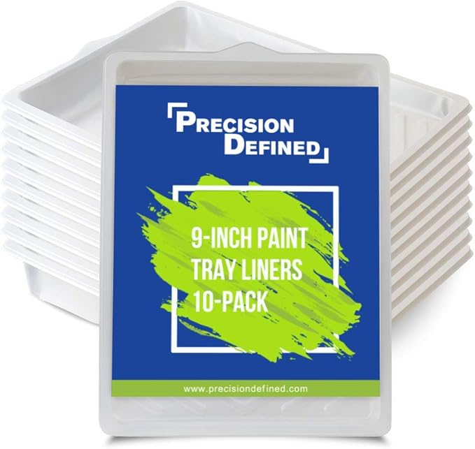 Precision Defined Paint Trays, Paint Roller Trays Liner, Plastic Paint Pan by PrecisionDefined