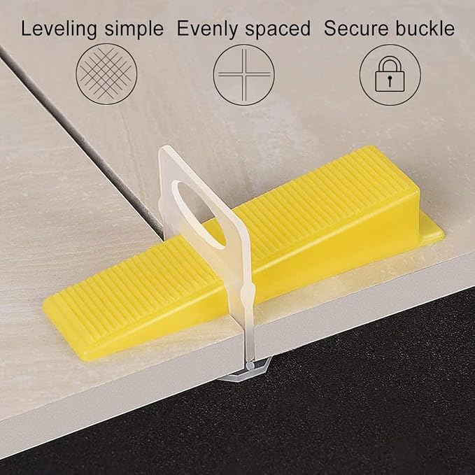 DGSL Tile Leveling System, 400-Piece Tile Spacers Clips 1/8 Inch Tile Tools - Image 3