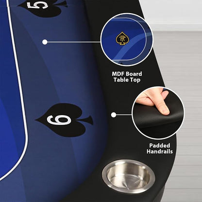 Upgrade Foldable Poker Table for 10 Players - Image 4