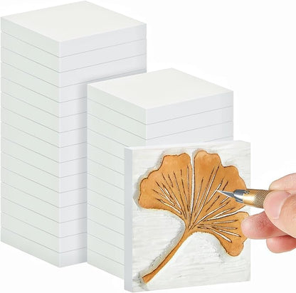 Frienda 24 Pcs 2" X 2" Rubber Carving Blocks Linoleum Blocks by Frienda