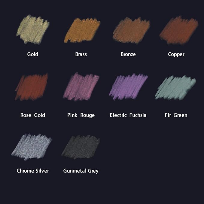 Mont Marte Metallic Soft Pastels 10pc - Image 2