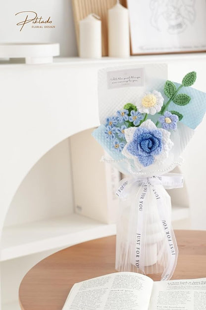 Hand-Woven Flower Bouquet Finished（1pcs） - Image 6