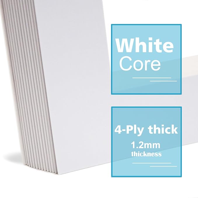 Egofine A5 White Picture Mats Pack of 14, Frame Mattes - Image 3