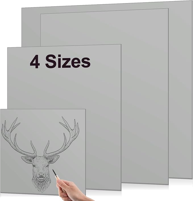 Yeaqee 8 Pcs Mixed Sizes Linoleum Block Rubber Carving Block Soft Linocut by Yeaqee