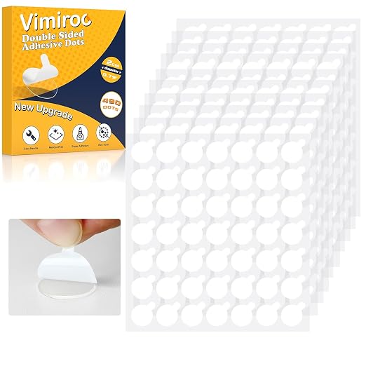 Double Sided Sticky Tack – 490pcs Easy to Peel Sticky Dot, and DIY Projects by VIMIROO