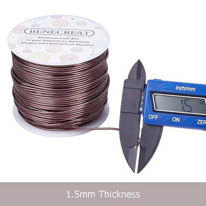 BENECREAT 15 Gauge 220FT Aluminum Wire Anodized Jewelry Craft Making Beading - Image 8