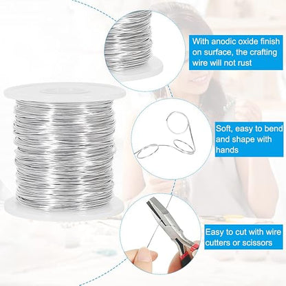 Tenn Well 20 Gauge Jewelry Wire, 328 Feet 0.8mm Bendable Aluminum Craft Wire - Image 2