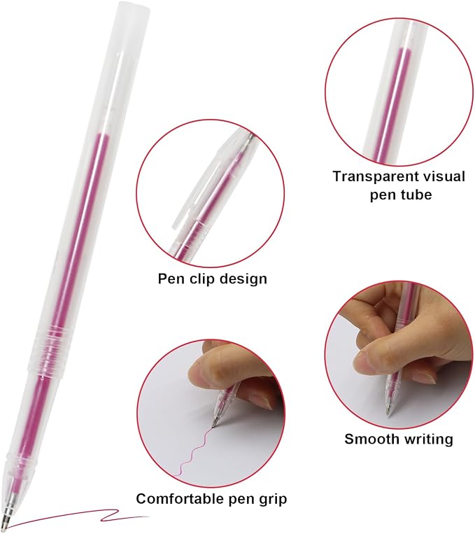20 Pcs Heat Erasable Pens for Fabric 4 Colors Heat Erasable Fabric Marking Pens - Image 3