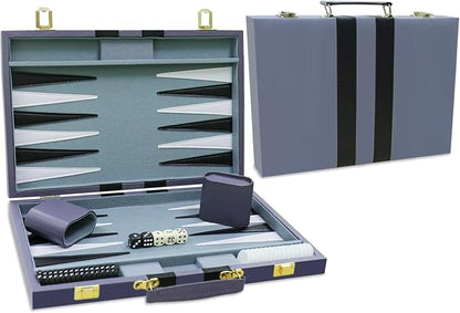 Backgammon Set - Classic Board Game - Portable Travel Strategy Backgammon Game by CAYOULR