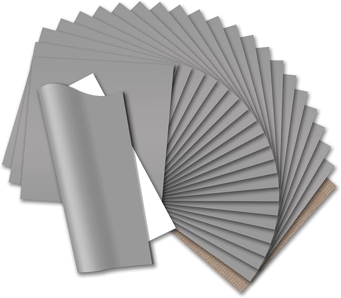HTVRONT Silver HTV Heat Transfer Vinyl Bundle: 24 Pack 12"x12" Iron on Vinyl by HTVRONT