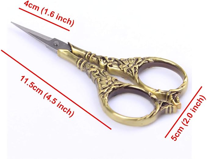 BIHRTC Vintage European Style Scissors Stainless Steel - Image 2