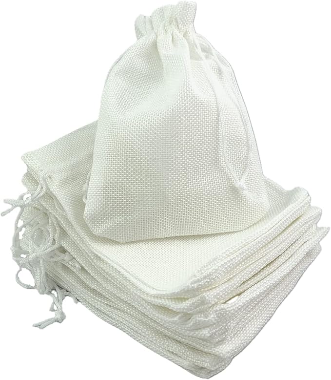 Palmhomee Pack of 25 Burlap Gift Bags by Palmhomee