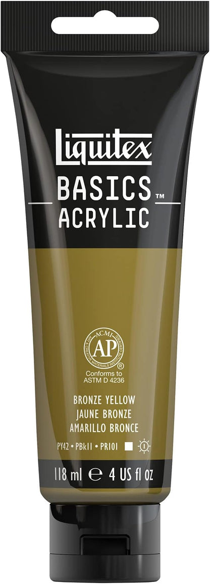 Liquitex BASICS Acrylic Paint, 118ml Tube, Bronze Yellow by Liquitex