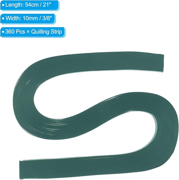 PATIKIL 360pcs Quilling Paper Strips Paper Flowers Quilling Kits 3/8" Origami - Image 2