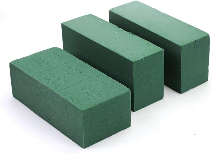 3PCS Floral Foam Bricks, Florist Flower Foam Green Blocks Flower Arrangement by CCINEE