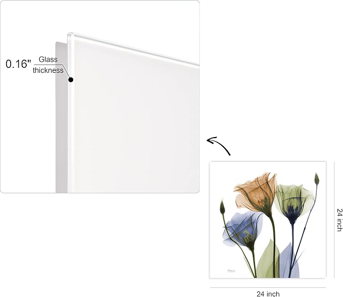 Empire Art Direct Frameless Free Floating Tempered Glass Panel Graphic Wall Art - Image 12