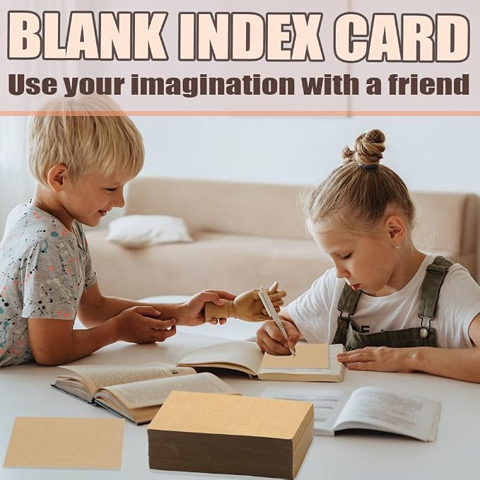 Bercoor 200 Pack Blank 3 x 5 Inch Index Cards, Heavy Study Cards, Note Cards - Image 5