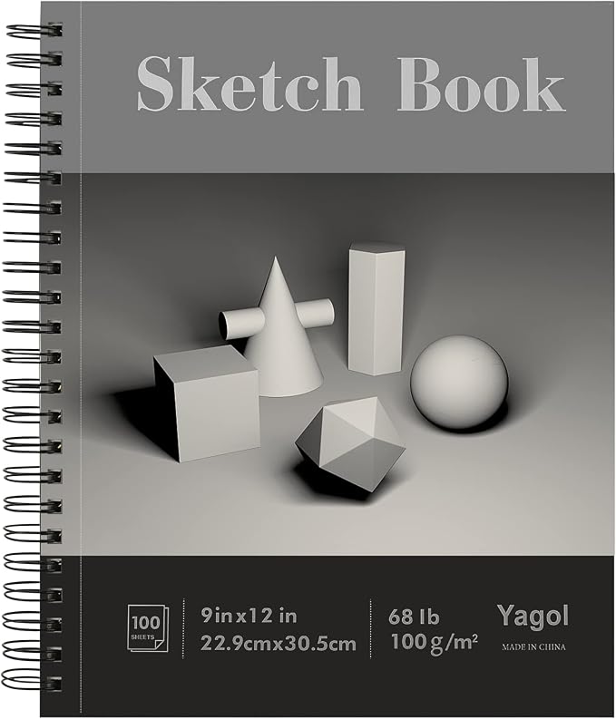 Yagol Sketch Book 9x12 Inch 100 Sheets 68LB/100GSM, Sketch Pad - Image 9