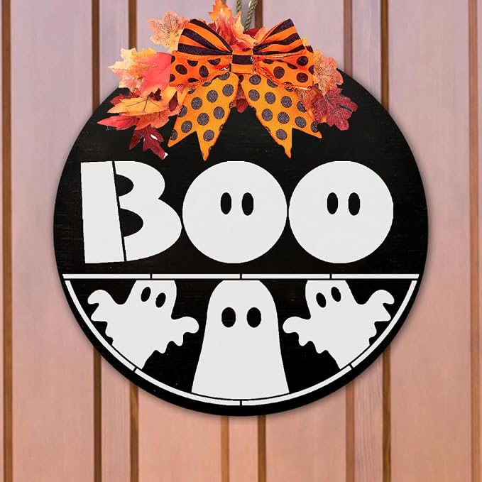 Halloween Stencils for Painting on Wood 12inch Large Halloween Stencil Hey Boo - Image 4