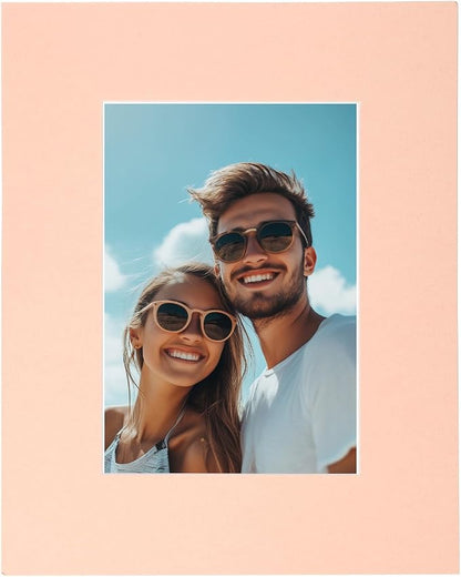 Picture Mats, 8 x 10 for 5 x 7 Pictures Acid Free White Core Bevel Cut Frame by uxcell