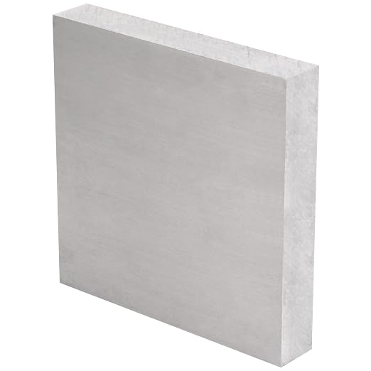 6061 T651 Aluminum Sheet Metal 6 x 6 x 1Inch Flat Plain Thickened Aluminum by Lswteiz