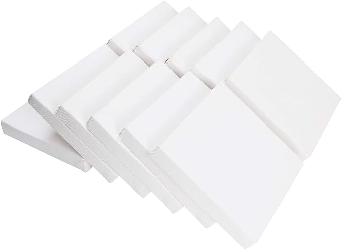 CertBuy Stretched Canvas 6 x 6 inch, 24 Pack 100% Cotton Blank Canvas Board - Image 4