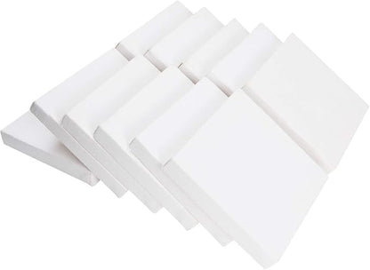 CertBuy Stretched Canvas 6 x 6 inch, 24 Pack 100% Cotton Blank Canvas Board - Image 4