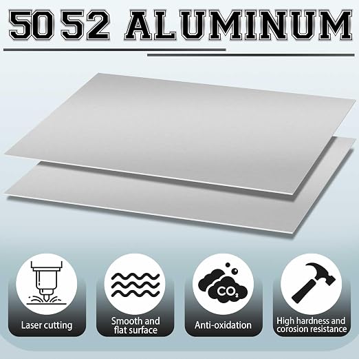 1 Pack 5052 Aluminum Sheet Metal 24" x 48" Aluminum Plate 1/8 Inch Thickness - Image 4