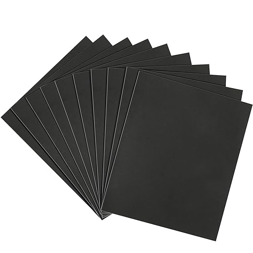 2000 Grit Sandpaper, 9 x 11 Inch Wet Dry Sand Paper Hand Abrasive Sanding Sheets by Shineboc