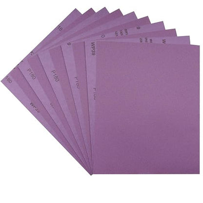Sandpaper 180 Grit, Wet Dry Sanding Sheets, High Performance White Fused by MAXMAN