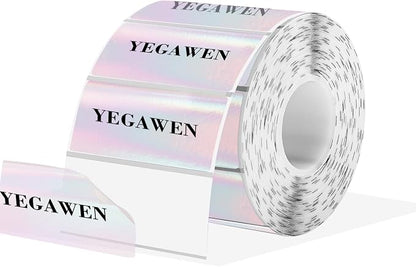 Transparent Clear Thermal Label Stickers, 2 x 1 Inch Printable Transparent by Unknown