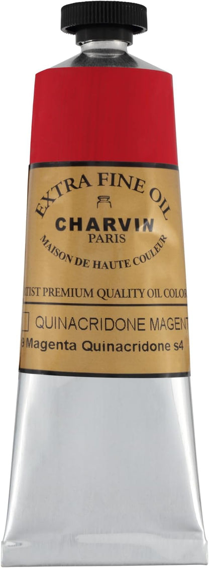 Charvin Extra Fine Oil Paint, Quinacridone Magenta 60 mL - Image 2
