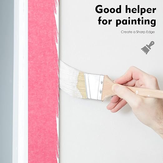 Pink Painters Tape, 1 inch x 60 Yards x 5 Rolls - Image 6