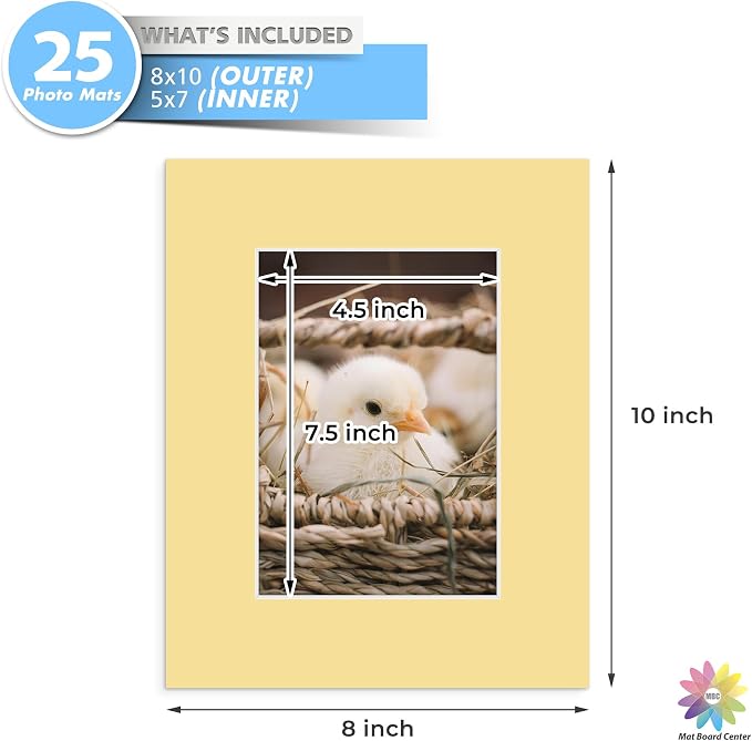 Mat Board Center, 8x10 for 5x7 Mixed Color Mats - Image 3