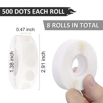 WISYOK 4000 Pcs Glue Points for Balloons, Removable Double-Sided Adhesive Points - Image 2