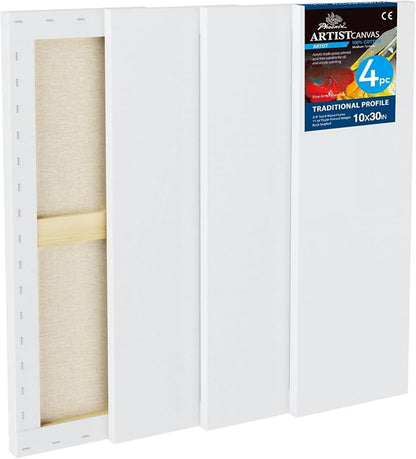 PHOENIX 10x30 Inch 4 Pack Artist Canvas by PHOENIX