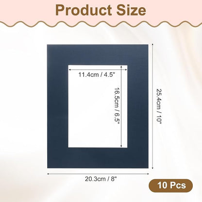uxcell 10Pcs Picture Mats, 8 x 10 Mat Board Center - Image 2