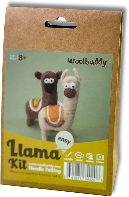 Woolbuddy Needle Felting Kit for Beginners & Adults – Llama DIY Felt Animal - Image 2