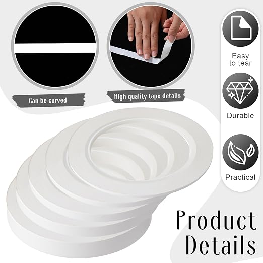 Xuniea 5 Rolls of Vinyl Tape Masking Tape Automotive Car Auto Paint - Image 4