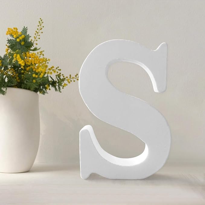 Wood Letters 4.3 Inch, Wooden Letters by UVEPBSMN