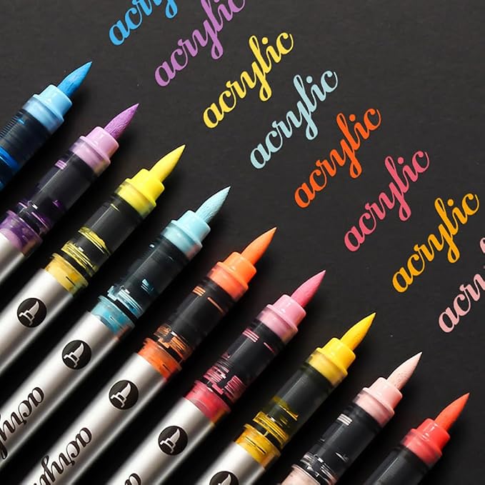 120 Colors Acrylic Paint Markers Set, Water Based Acrylic Paint Pens - Image 5