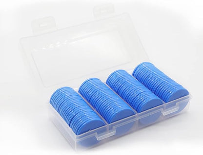 Set of 100 Opaque Plastic Learning Counters Mini Poker Chips Game Tokens - Image 2