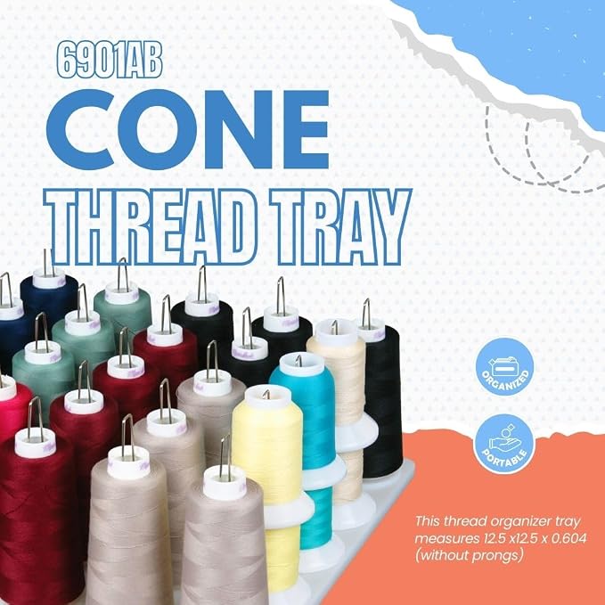 ArtBin 6901AB Cone Thread Tray, Sewing & Embroidery Serger Cone Thread Spool - Image 2