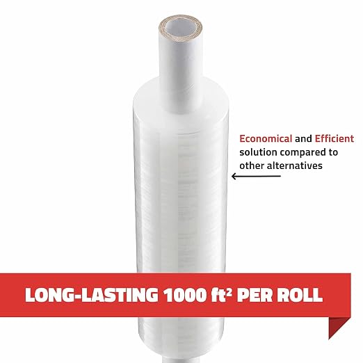 Stretch Wrap with Handle Industrial Strength 4 Pack 11" x 1000 Ft 60 Gauge - Image 4